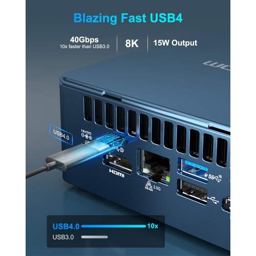 GEEKOM Mini PC Mini IT13, 13th Gen Intel i9-13900HK NUC13 Mini Computers(14 Cores,20 Threads) 32GB DDR4&2TB M.2 2280 NVMe Gen4*4 SSD, Windows 11 Pro