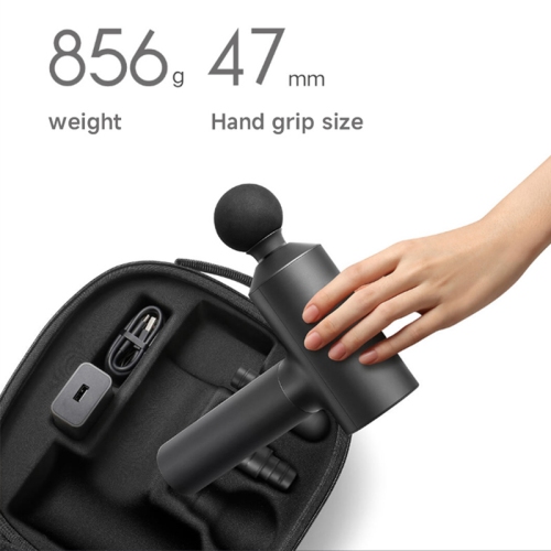 Pistolet de massage Xiaomi , Puissance intelligente, Tête LCD Appareil de massage à percussion Muscle Soulagement relaxant Pistolets de thérapie à