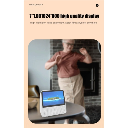 Lecteur DVD avec écran numérique HD de 7 po, son stéréo, télécommande, Sync TV, lecteur DVD Bluetooth rechargeable, DVD/CD/USB