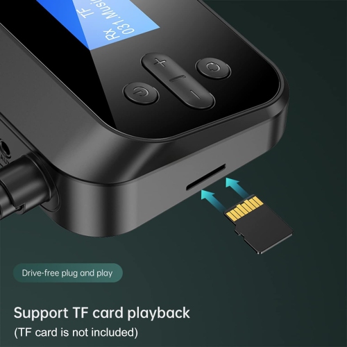 2 in 1 BT5.0 Receiver with Microphone Stereo Optical Coaxial AUX 3.5mm Jack RCA Wireless Adapter TV PC Car Speaker