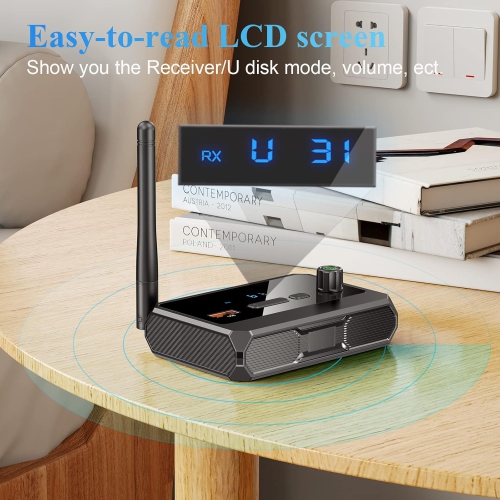 Adaptateur de récepteur Bluetooth, récepteur audio Bluetooth 5,3, adaptateur de musique/récepteur de musique/récepteur AV/récepteur