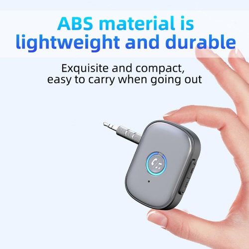 Bluetooth 5.3 Hands-Free AUX Car Bluetooth Receiver, 3.5mm Wireless Audio Adapter for Home Stereo/Wired Headphones