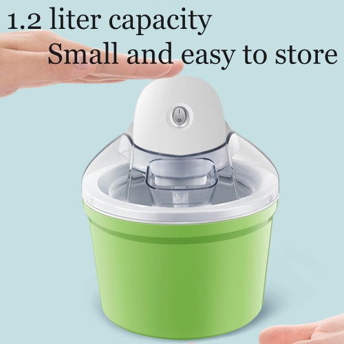 machine à crème glacée 1200&nbsp;ml, machine à crème glacée maison - grande capacité, facile à nettoyer, dessert maison 30 minutes, compact et