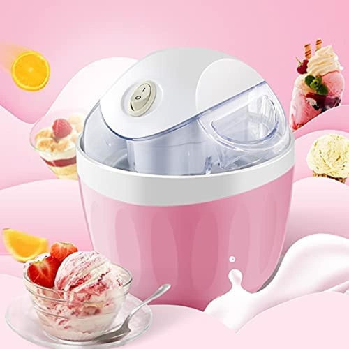 Machine à crème glacée à congélation rapide – Machine à dessert santé 500&nbsp;ml, compacte et portative, agitation à 360°, aucun résidu de glace,