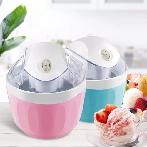 Machine à crème glacée à congélation rapide – Machine à dessert santé 500&nbsp;ml, compacte et portative, agitation à 360°, aucun résidu de glace,