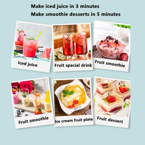 1200ml ice cream machine, home ice cream machine - large capacity, easy to clean, 30 minutes homemade dessert, compact and portable, one-button