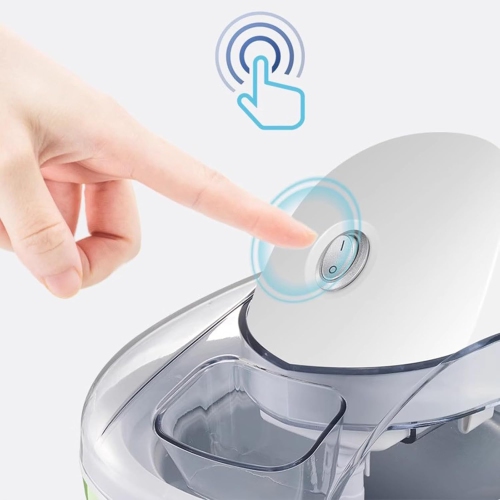 1200ml ice cream machine, home ice cream machine - large capacity, easy to clean, 30 minutes homemade dessert, compact and portable, one-button