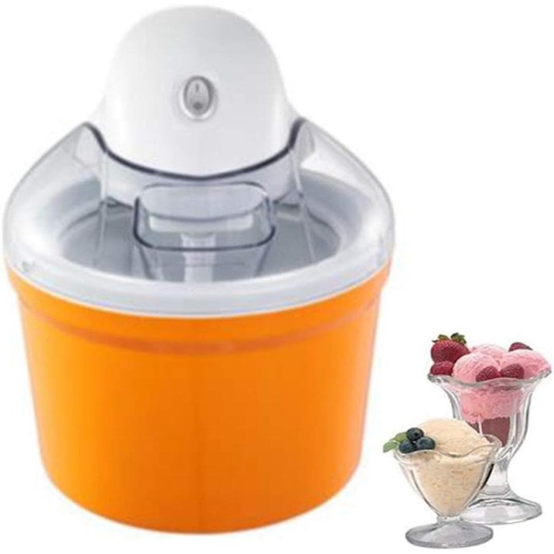 1200ml ice cream machine, home ice cream machine - large capacity, easy to clean, 30 minutes homemade dessert, compact and portable, one-button