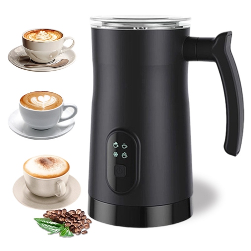 4 in 1 Electric Milk Frother Large Capacity Electric Milk Frother Stainless Steel One-button Operation Quiet Operation Hot and Cold Double