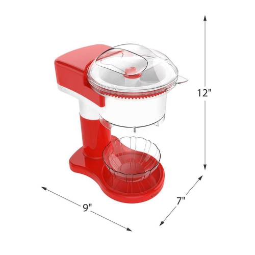 Small Electric Ice Maker for Home Use - Multi-Function Snow Cone Maker Stainless Steel Cutting Blade Ice Shaver and Smoothie Maker