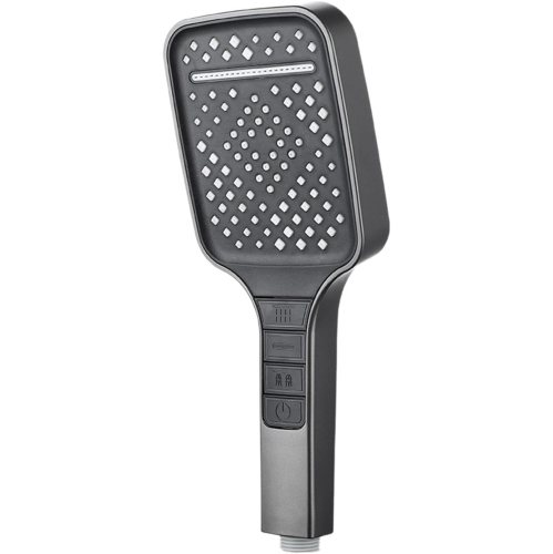 High Pressure Shower Head Removable 7-Mode Rain Shower Head Hand Held Shower Head - Grey（Shower head only）