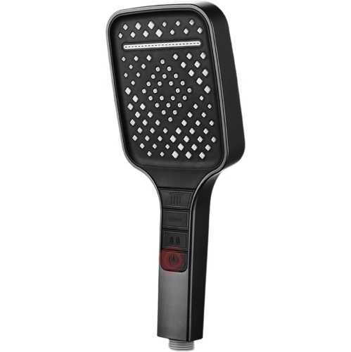 High Pressure Shower Head Removable 7-Mode Rain Shower Head Handheld Shower Head - Black（Shower head only）