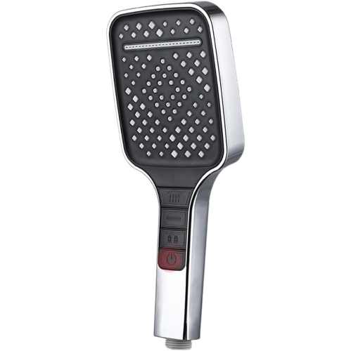 High Pressure Shower Head Removable 7 Mode Rain Shower Head Handheld Shower Head - Silver (Shower head only)