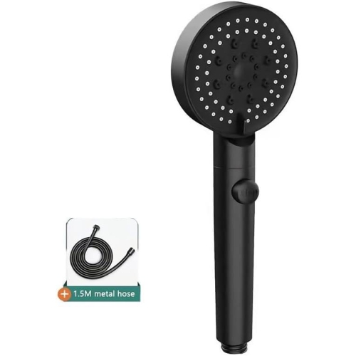 Shower head adjustable high pressure water saving shower head water massage shower head with one button stop function suitable for bathroom