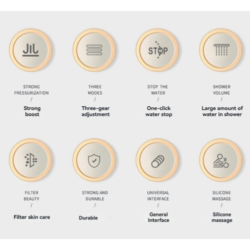 Pomme de douche haute pression Filtre Robinet de douche Pomme de douche