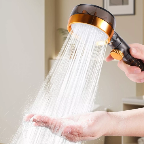 360° rotating shower head system bathroom high pressure turbine shower head shower head