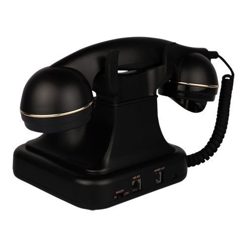 Rotary Telephone, Vintage Black Rotary Phone for Home and Office Desk - White