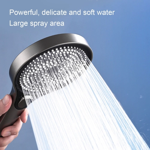 Shower head soft light silicone booster handheld large shower head booster large water flow spray shower head large shower