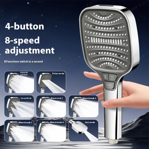 Supercharged shower head Super strong shower water heater Handheld pressurized headShower head only