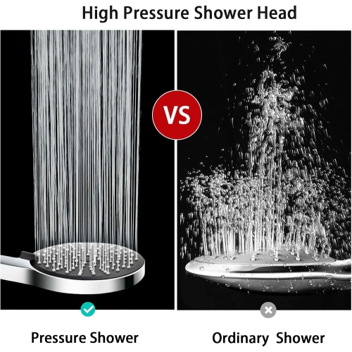 Large panel shower head booster five-speed large water output bathroom water heater shower head Yuba