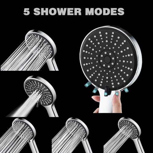 Large panel shower head booster five-speed large water output bathroom water heater shower head Yuba