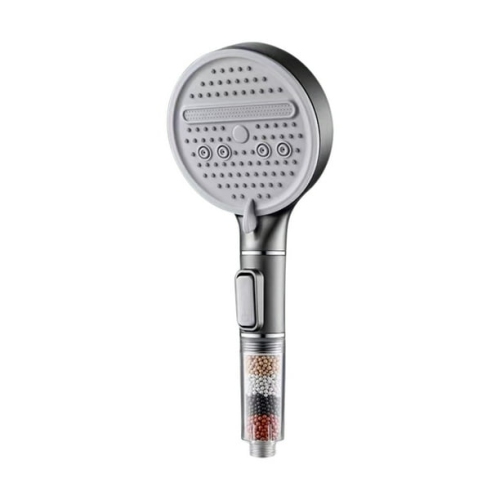3-speed adjustable high pressure shower hydromassage nozzle water-saving shower bathroom accessories shower head - gray