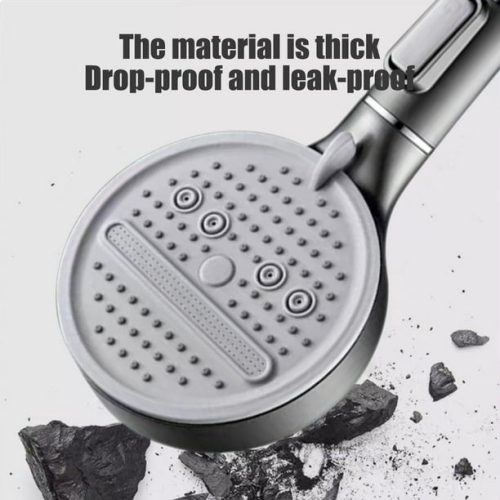 3-speed adjustable high pressure shower hydromassage nozzle water-saving shower bathroom accessories shower head - gray