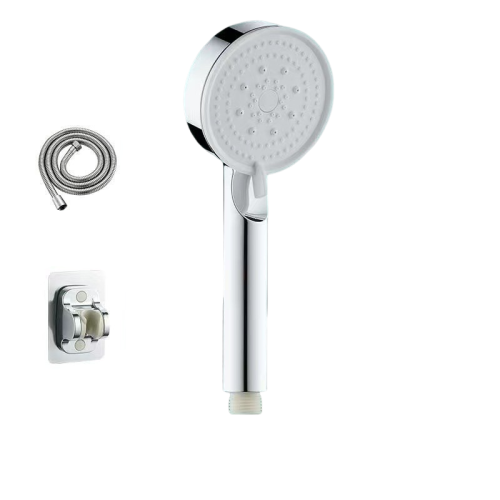 Image 1 de 2.. douche à main, douche haute pression, pomme de douche à main avec tuyau de douche à main + tuyau 2&nbsp;m + support sans perforation