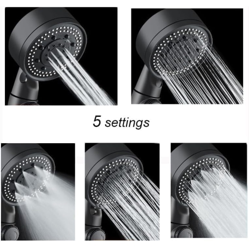 Handheld showerhead High pressure showerhead Handheld showerhead booster shower hose showerhead Handheld showerhead + 2m hose