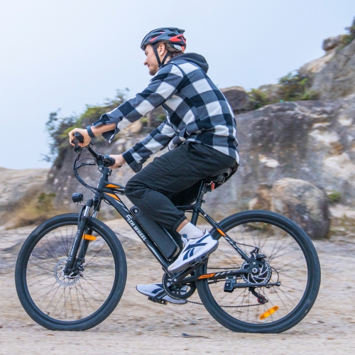 5TH WHEEL BB17 Electric Bike, 700W Peak Motor, 37KM/H Max Speed, Color LCD Display, 7-Speed Gear, Front Suspension, Commuting & Mountain Ebike