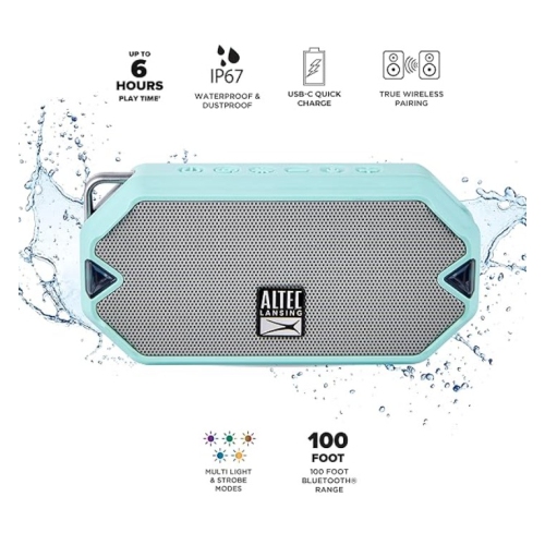 Image 1 of 1.. Altec Lansing HydraMini Waterproof Bluetooth Speaker