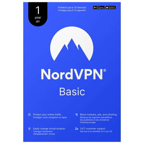 NordVPN Basic (PC/Mac) - 10 Devices - 1 Year