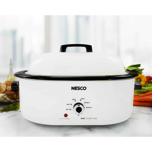 Roaster Oven Nesco 18 qt Oval White