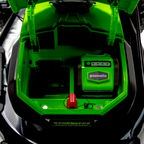 Greenworks 40V 20" Brushless Push Lawn Mower & 40V 12" String Trimmer, 4.0Ah Battery and Charger Included