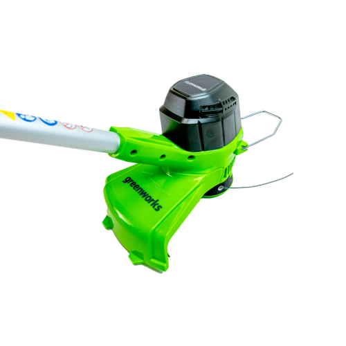 Greenworks 40V 20" Brushless Push Lawn Mower & 40V 12" String Trimmer, 4.0Ah Battery and Charger Included