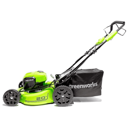 Greenworks 40V 20" Self-Propelled Mower & 40V 12" String Trimmer Combo Kit, 5.0Ah Battery and Charger Included