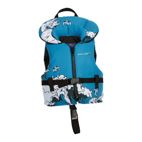 Salus Nimbus Child Floatation Vest - Blue Waves 30-60 lbs