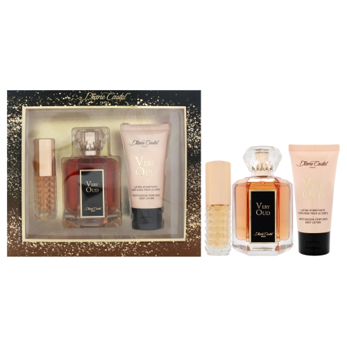 DIANE CASTEL  Very Oud By for Women - 3 PC Gift Set 3.3OZ Edp Spray, 0.33OZ Edp Spray (Mini), 1.7OZ Body Lotion