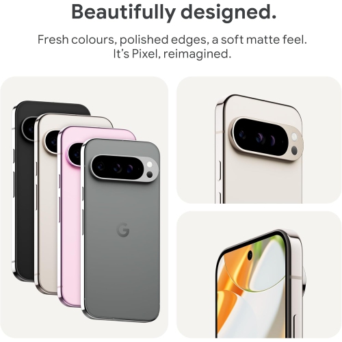 Unlocked Google Pixel 9 Pro XL, 256GB, features a 6.8" display, unlocked for Android, with a top-tier Pixel camera, over 24-hour battery, fast