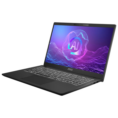 MSI Modern 15 H AI 15.6" Touchscreen Laptop - Black (Intel Core Ultra 9 - 285H/32GB RAM/1TB SSD)