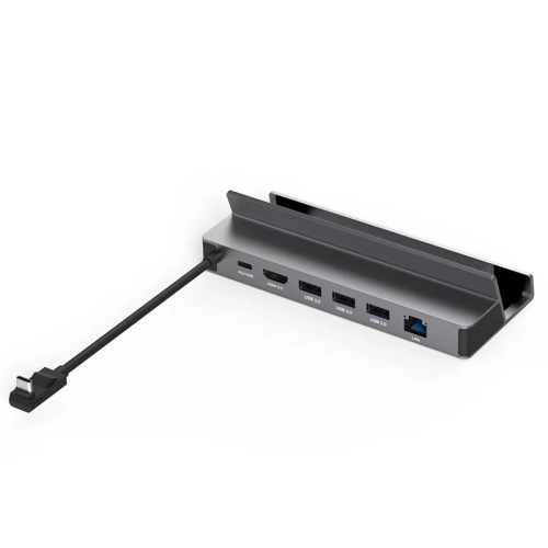 Image 1 de 5.. Accessoires de station d'accueil 6-en-1 compatibles avec ASUS ROG Alloy, Steam Deck Dock avec 3 ports USB-A 3,0, RJ45, adaptateur HUB
