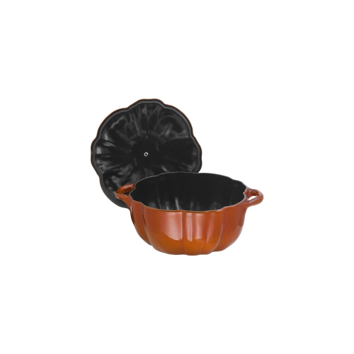 STAUB La Cocotte 3.25 L Cast Iron Pumpkin Cocotte, Cinnamon