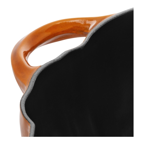 STAUB La Cocotte 3.25 L Cast Iron Pumpkin Cocotte, Cinnamon
