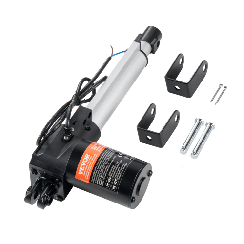 VEVOR  12V Linear Actuator, 6 Inch Heavy Duty 1320Lbs/6000N Linear Actuator, 0.19"/s Linear Motion Actuator \w Mounting Bracket & Ip44 Protection For
