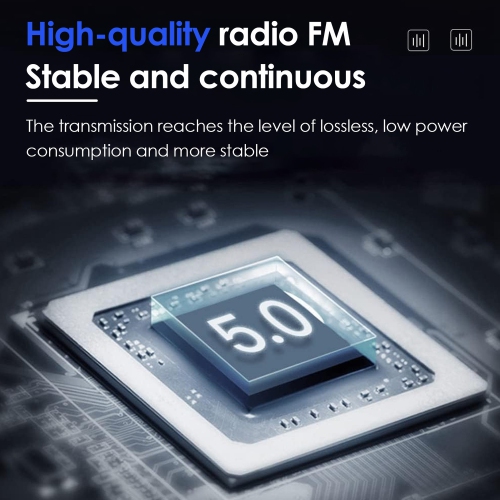 Lecteur MP3 mains libres Bluetooth radio FM pour l'auto de 12&nbsp;V, récepteur Bluetooth coloré