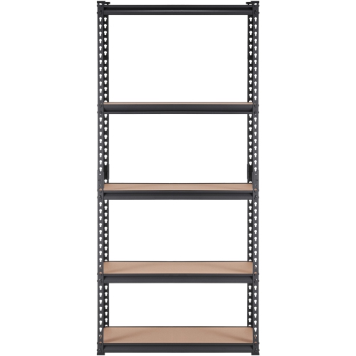 VEVOR 5-Tier Storage Shelving Unit, Adjustable, 2000 lbs Capacity, Heavy Duty Garage Shelves Metal Organizer Utility Rack, Black, 36" L x 18" W x 72"