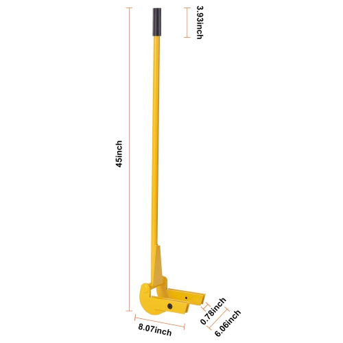 VEVOR Pallet Buster,41-Inch Handle,2000 lbs Weight Capacity,Q235 Carbon Steel,Heavy Duty Deck Wrecker Demolition Wood Pallet Tool Breaker Pry Bar