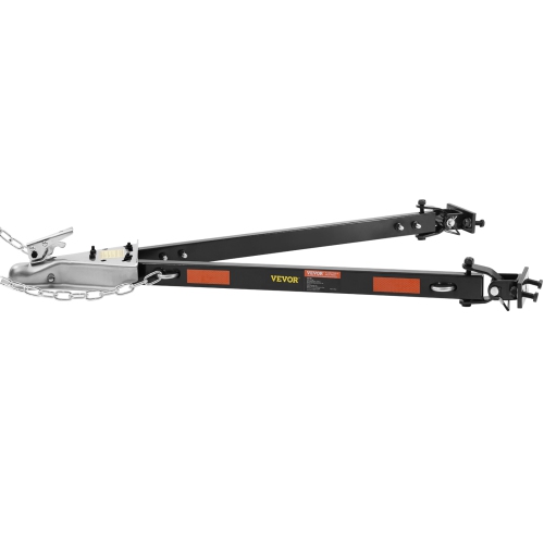 VEVOR 5500 lbs Tow Bar,Towing Capacity with Chains, Powder-Coating Alloy Steel Bumper-Mounted Universal Towing Bar,Coupler Fits 2-Inch Ball