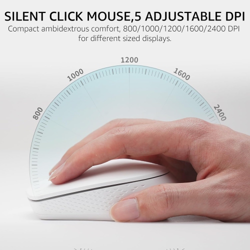 RAPOO 9010M Wireless Keyboard and Mouse Combo - Multi-Device Support, 2.4GHz/Bluetooth 5.0/4.0, Silent Click, for Windows/Mac/Linux/Chrome