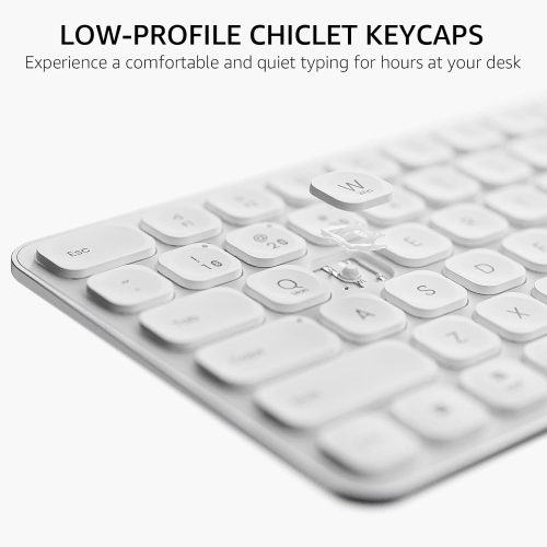 RAPOO 9010M Wireless Keyboard and Mouse Combo - Multi-Device Support, 2.4GHz/Bluetooth 5.0/4.0, Silent Click, for Windows/Mac/Linux/Chrome